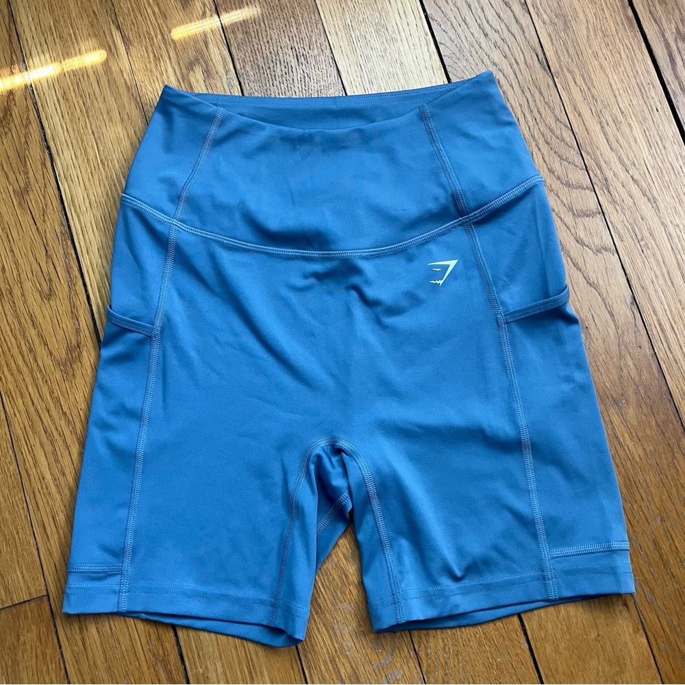 Gymshark Blue Biker Shorts